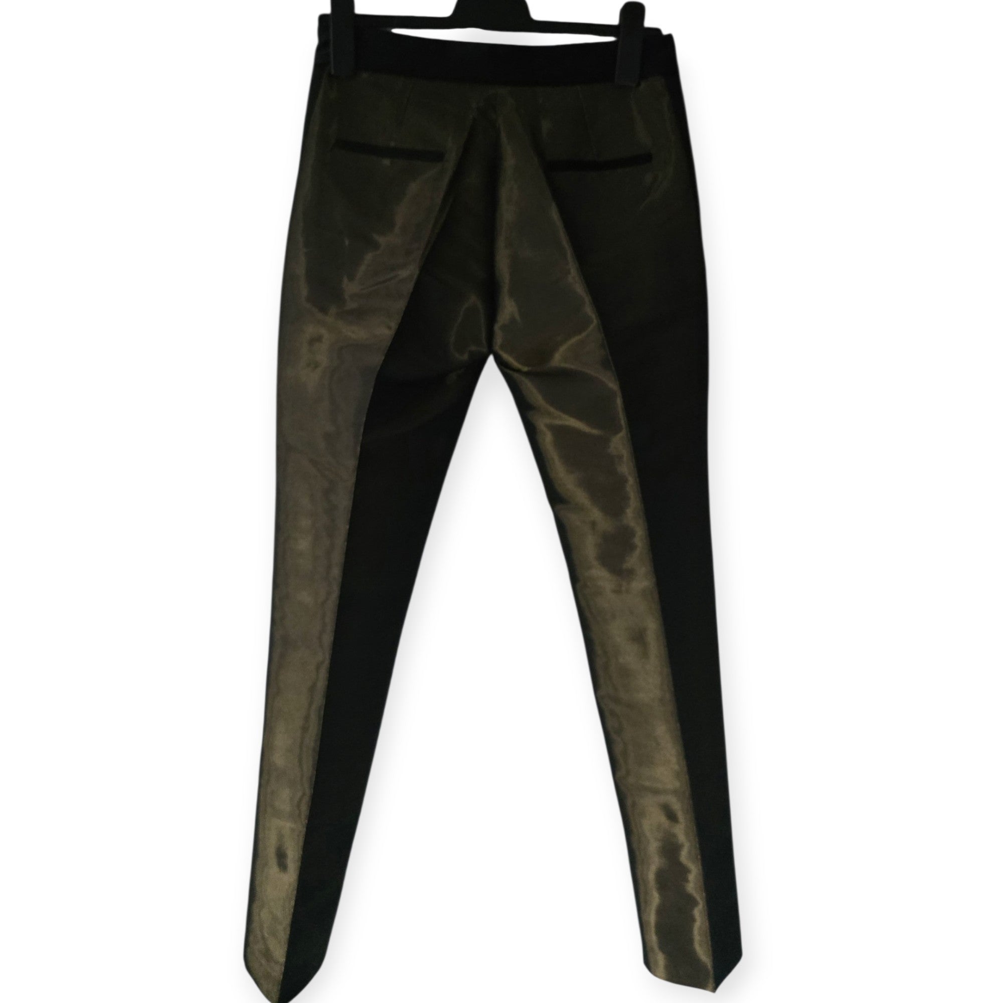 Pallas Paris dames metallic bronze pantalon broek slim fit FR38 36 S EU36 tweedehands designer dames