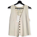 Rat & Boa Blanca waistcoat gilet vest creme xl 42 tweedehands dames designer