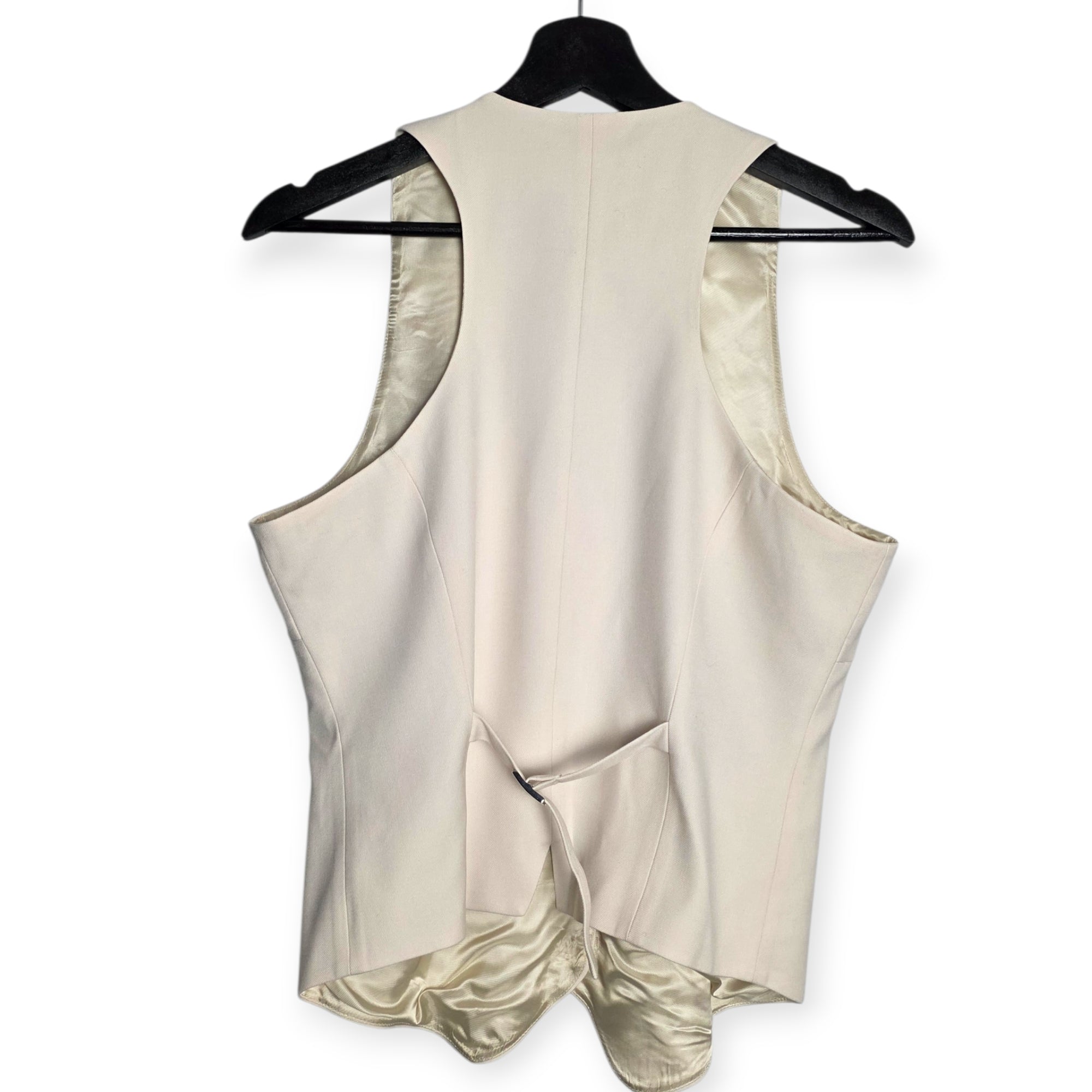 Rat & Boa Blanca waistcoat gilet vest creme xl 42 tweedehands dames designer