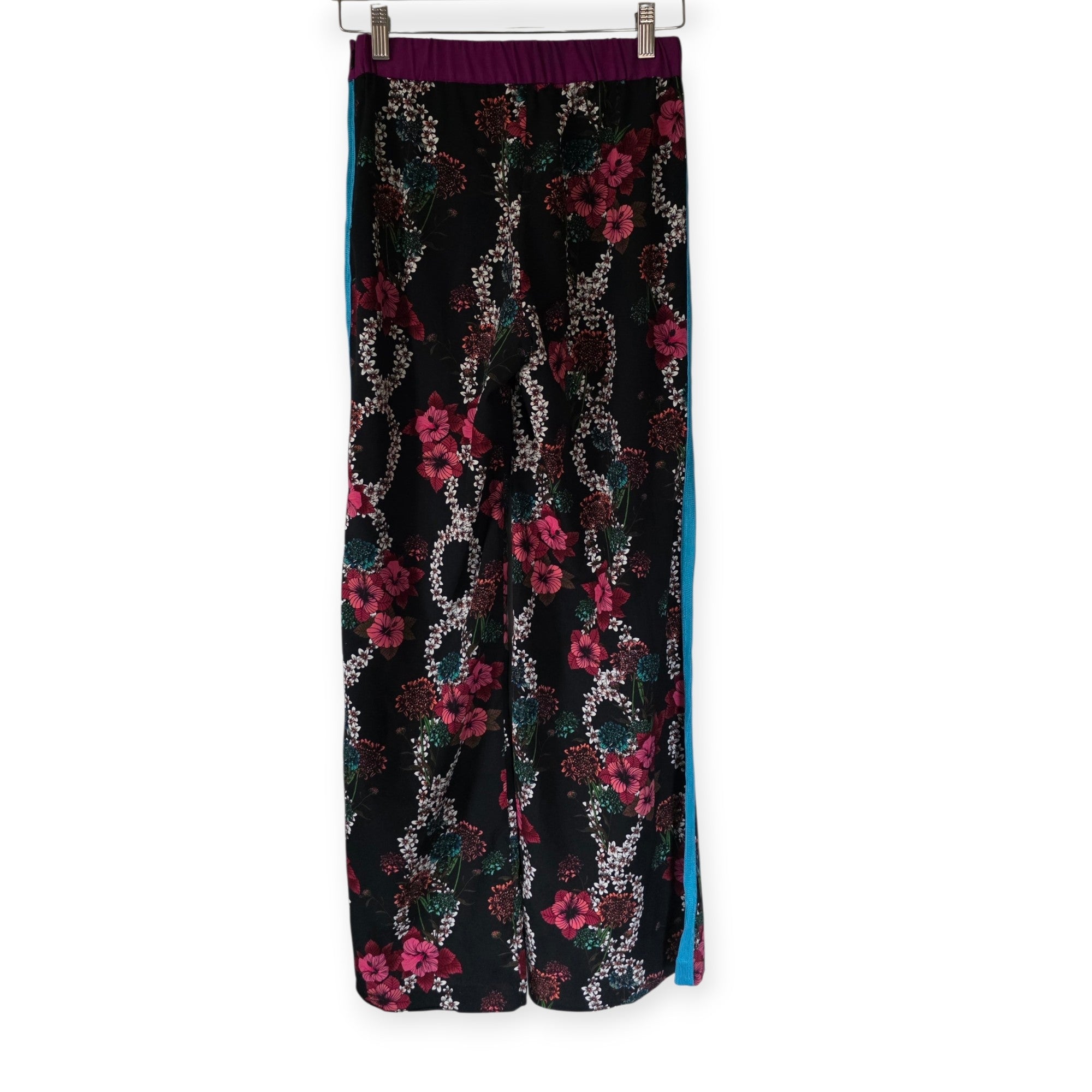 Sandro Paris setje pak broek blouse S 36 zwart multicolour pre-loved