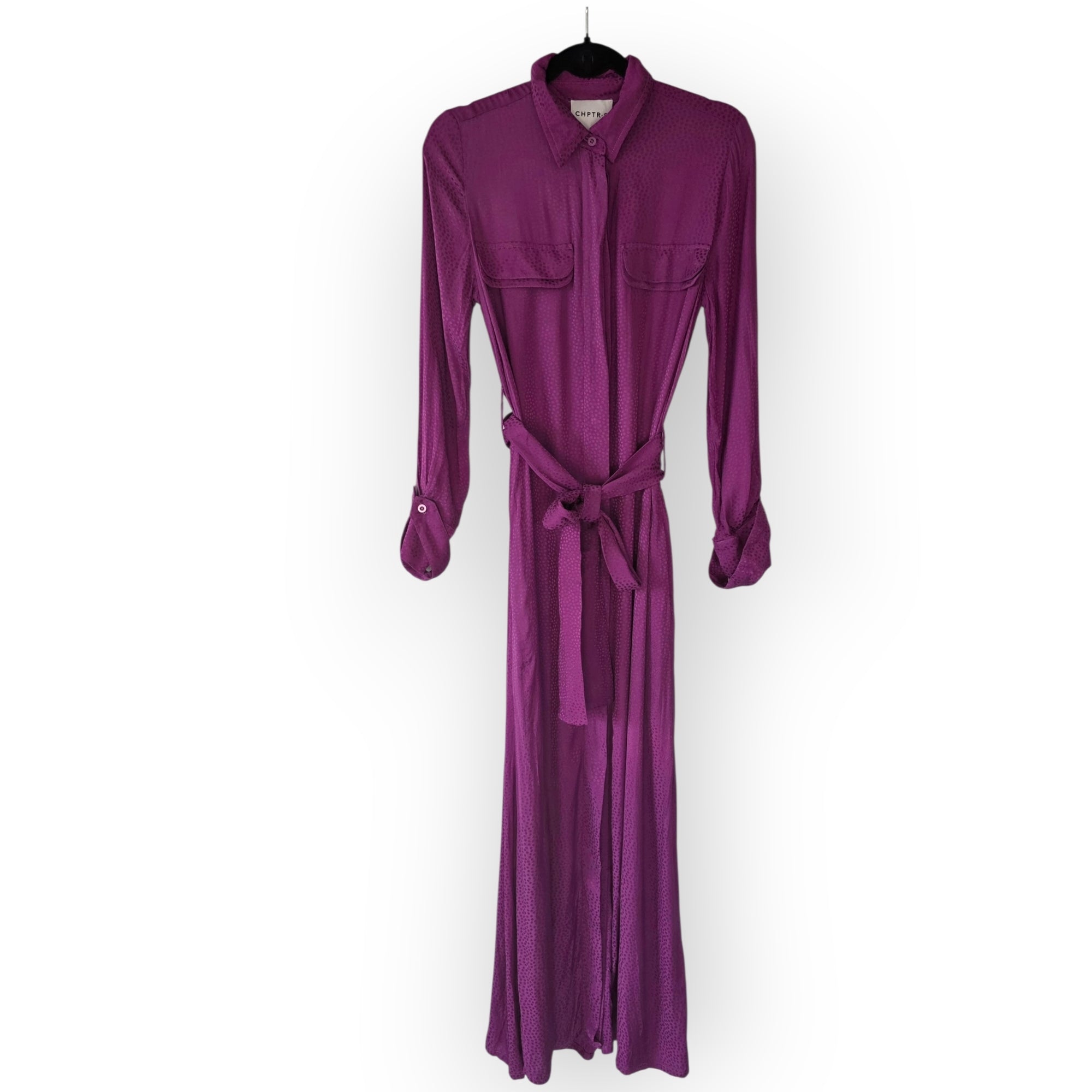 Chptr-S chptrs lange maxi jurk paars xs 34 tweedehands dames designer