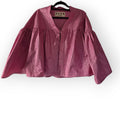 AVDW poncho cape jasje metallic roze one size tweedehands dames designer