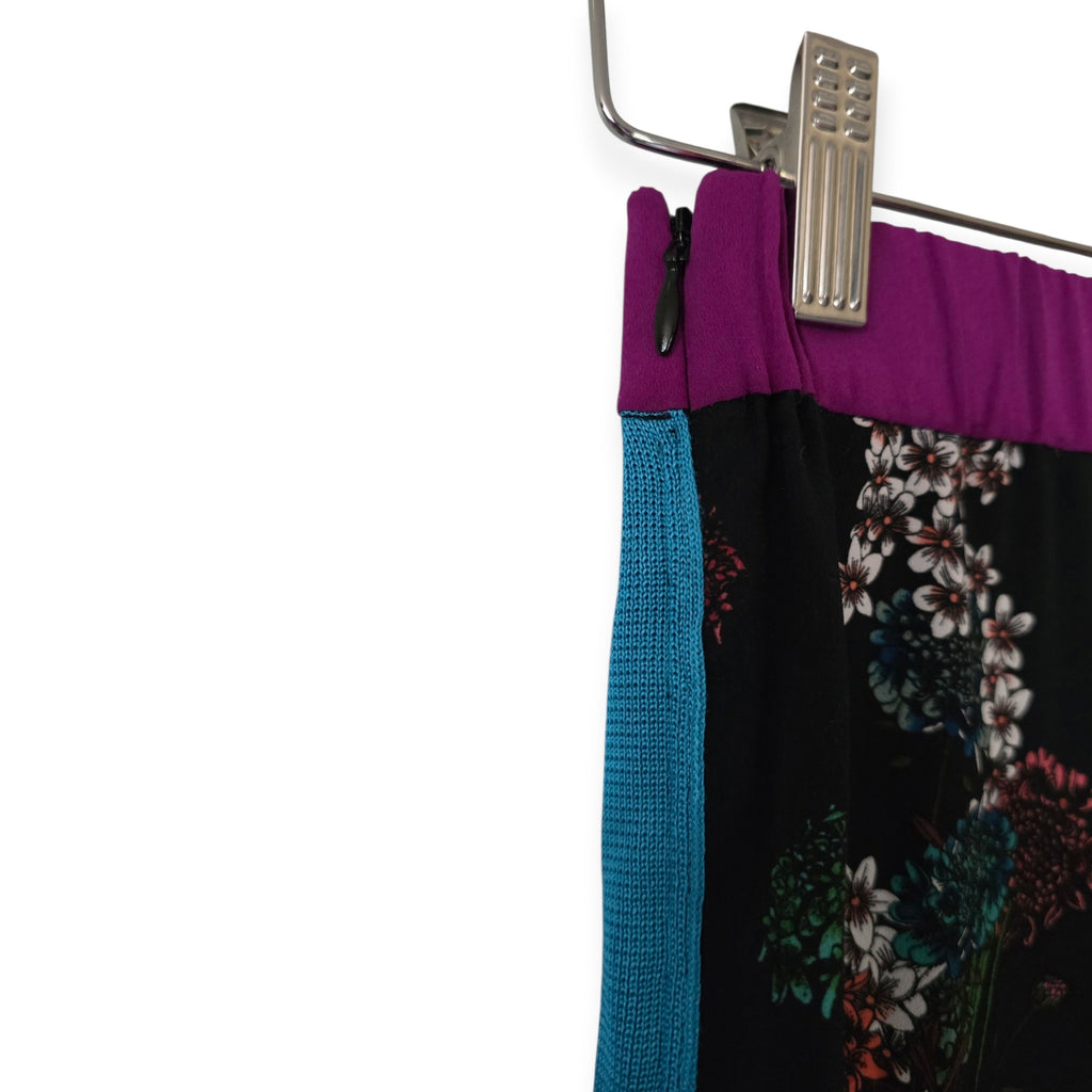 Sandro Paris setje pak broek blouse S 36 zwart multicolour pre-loved