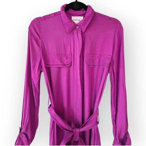 Chptr-S chptrs lange maxi jurk paars xs 34 tweedehands dames designer