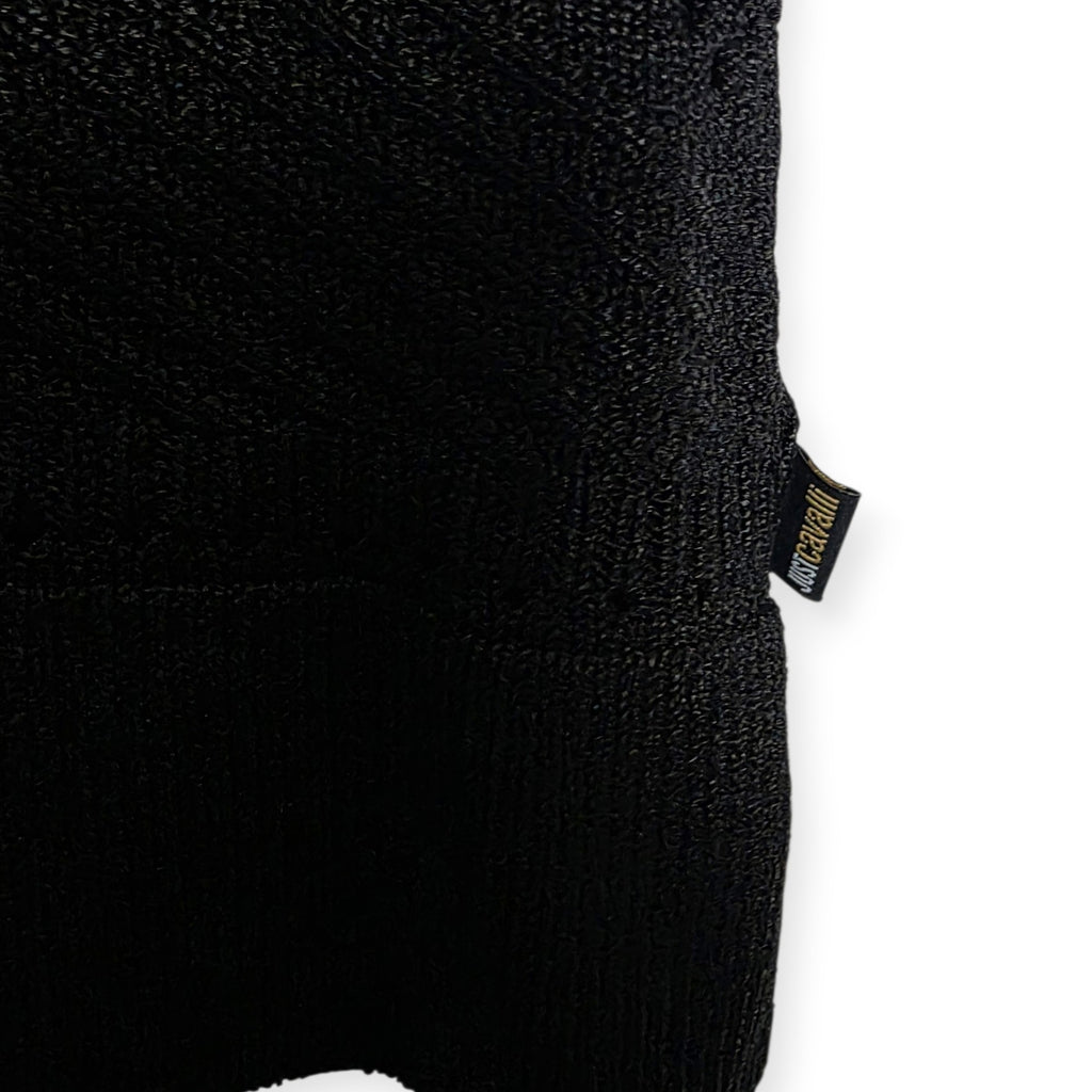 Just Cavalli mouwloze knit top zwart 38 M tweedehands dames designer