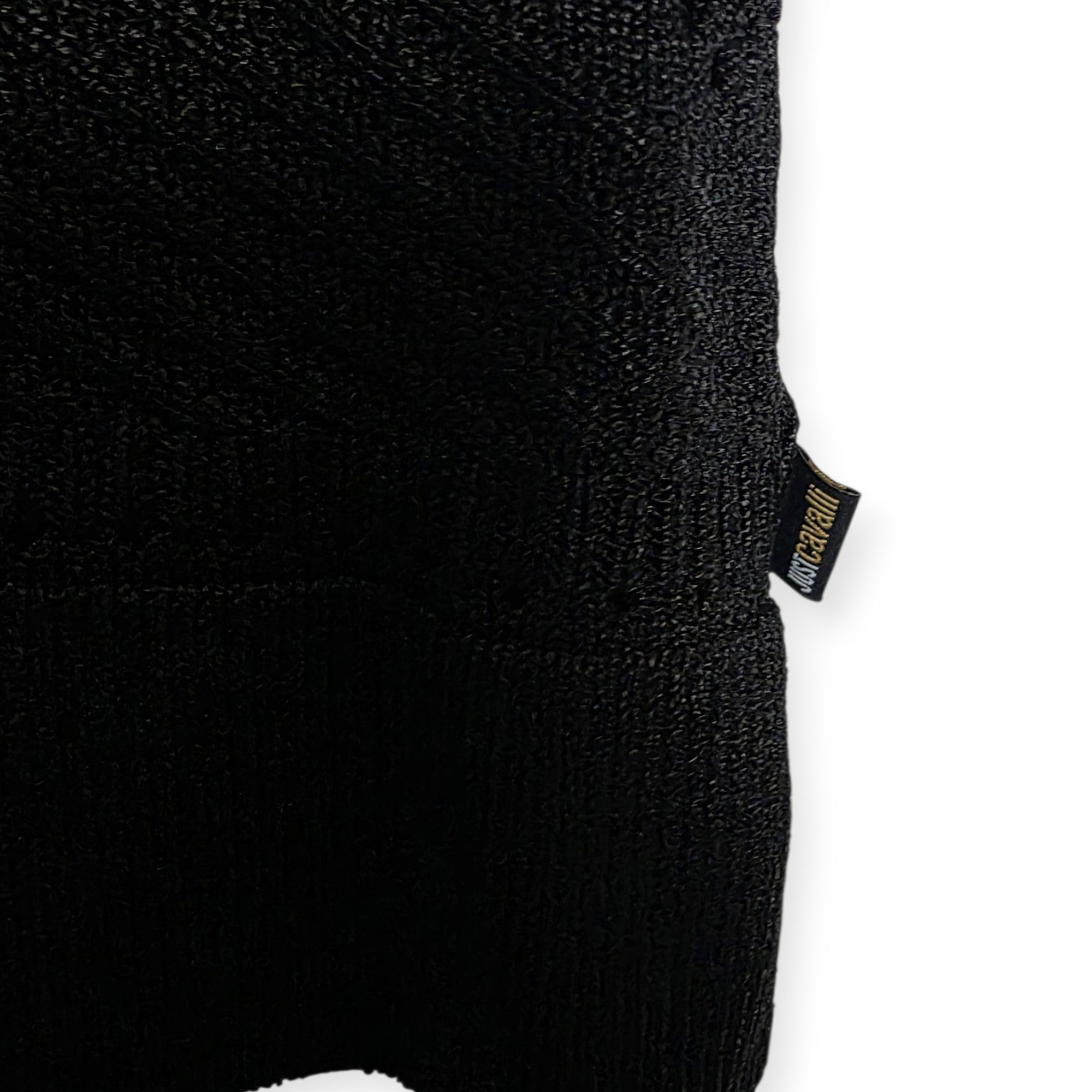 Just Cavalli mouwloze knit top zwart 38 M tweedehands dames designer