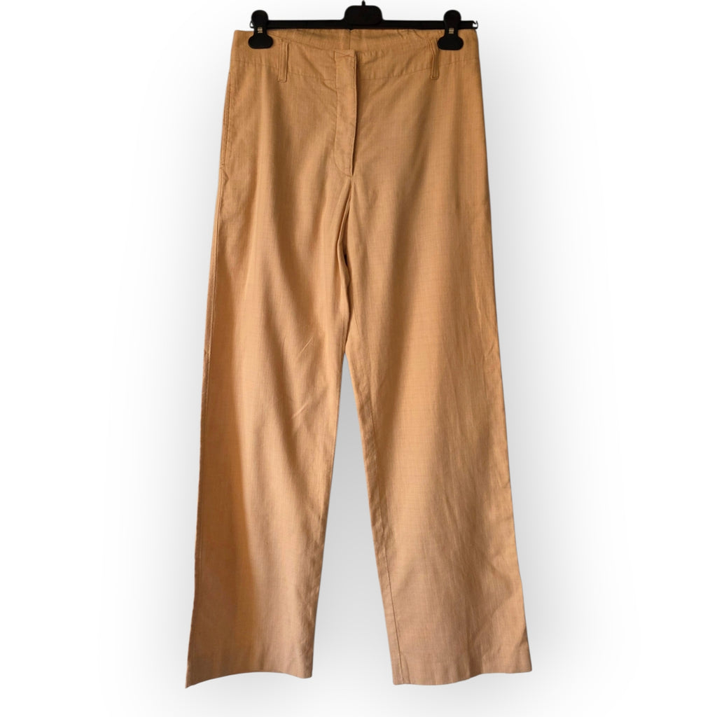 Dries van Noten broek peach 36 S high waist tweedehands dames designer